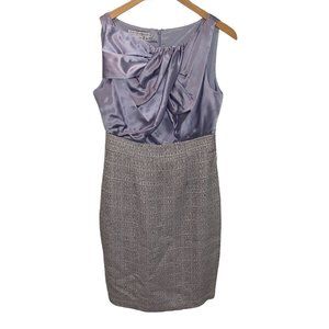 Maggy London Dress Size 6‎ Sleeveless Silk Lavender Gray 73928